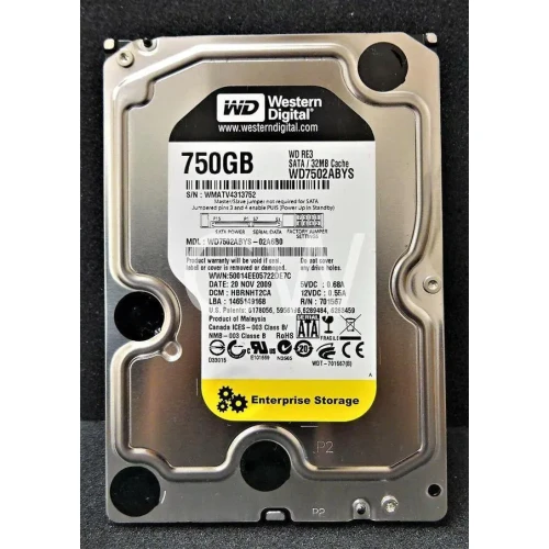 Western Digital 750GB Desktop Sata Hard Disk.