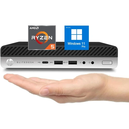 HP EliteDesk 705 G4 Desktop mini pc | AMD Ryzen 5 | 8gb ram 500gb HDD | Windows 11 pro. (Price is Exclusive of VAT).
